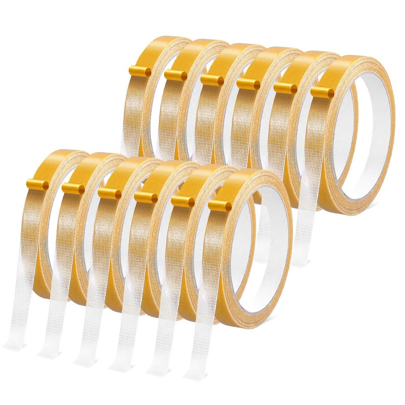 shimsol Double Sided Fabric Hem Tape For Clothes Pants Curtains,No Sew No Iron Hemming Fashion Tape For Women Clothes To Stay In Place,Dress Tape Fabric To Skin Friendly Sticky But Removable 0.5 in x 33FT(12) - Image 1